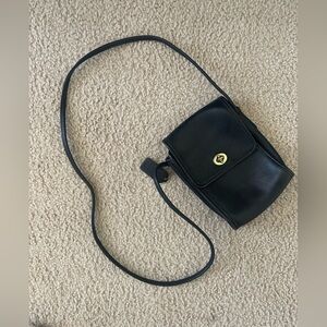 Coach Vintage Leather “Scooter” Bag in Black